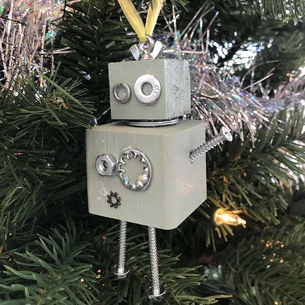 Cute Robot Tree Decoration