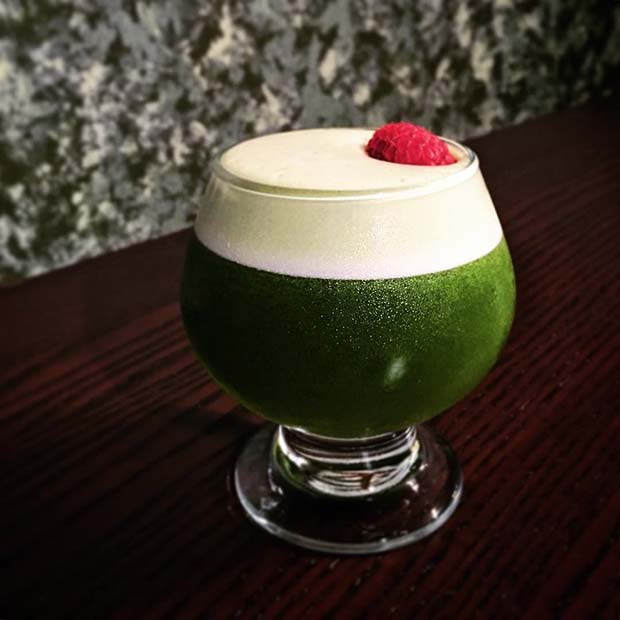 Festive Green Matcha Milkshake