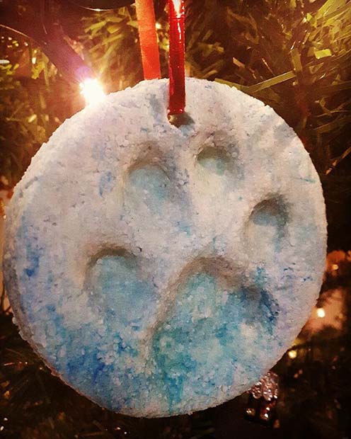 Paw Print Ornament