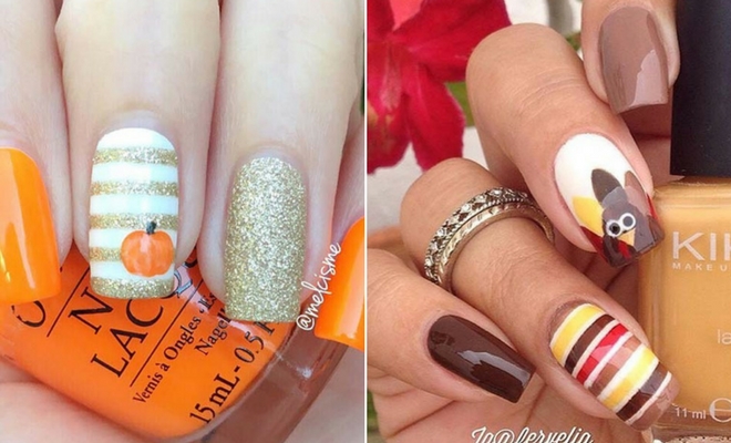 41 Pretty Nail Art Design Ideas To Jazz Up The Season : Gold Foil