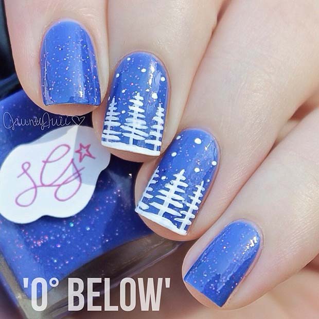 23 Latest Winter Inspired Nail Art Ideas - StayGlam