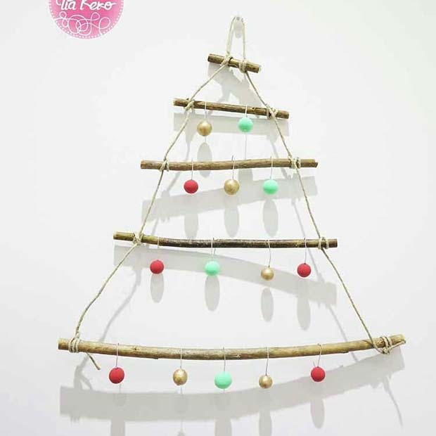 Wooden Christmas Tree Decoration