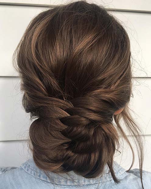 Braided Low Bun