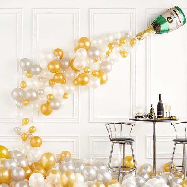 NYE Champagne Balloon