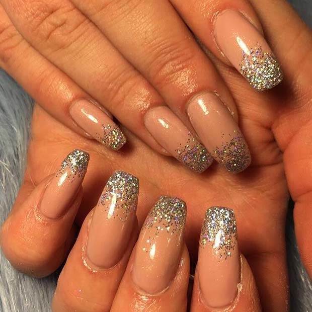 Glitter French Manicure