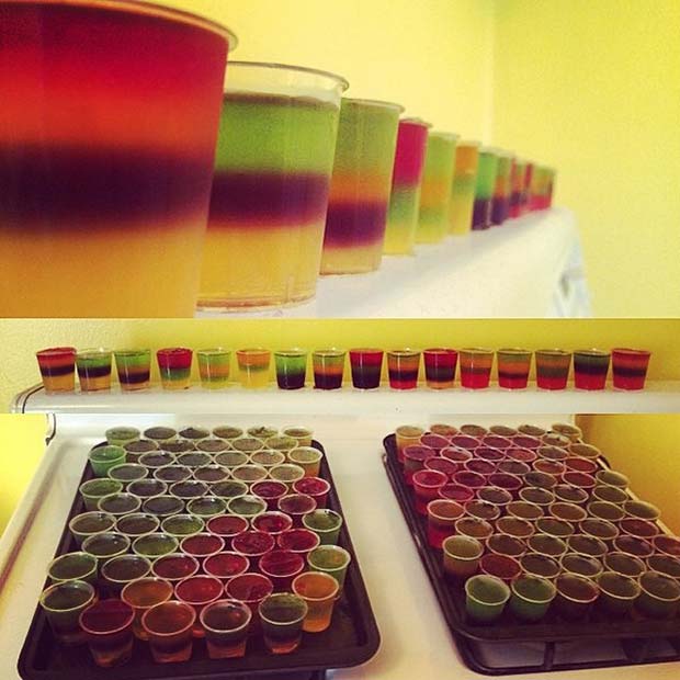 Multi Layer Jello Shots