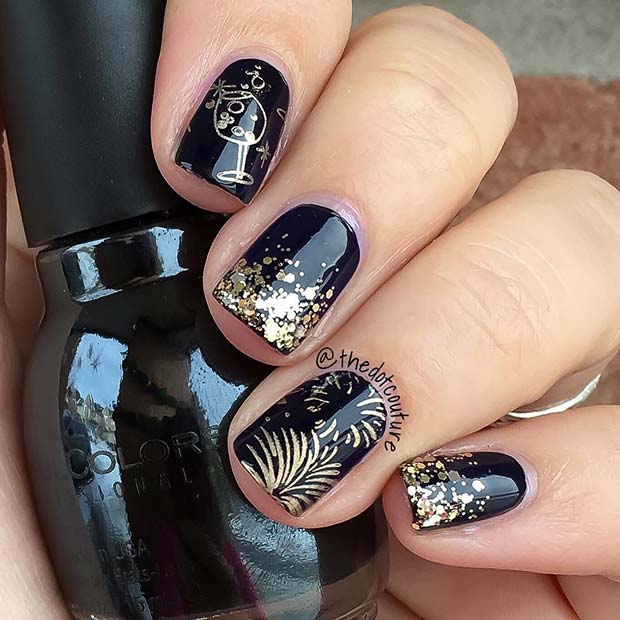 NYE Theme Nails