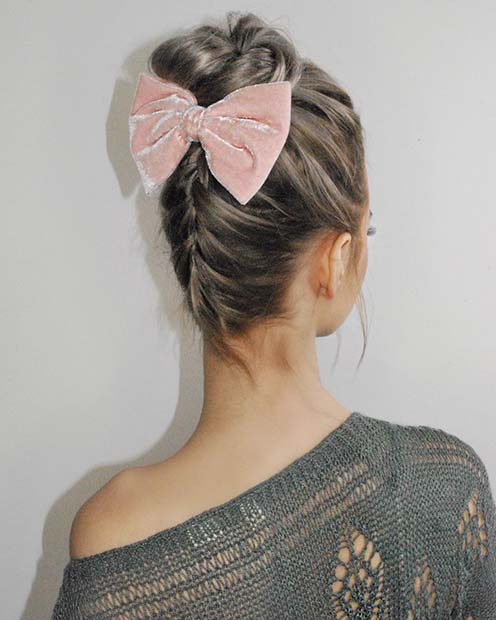 Upside Down Braided Bun 