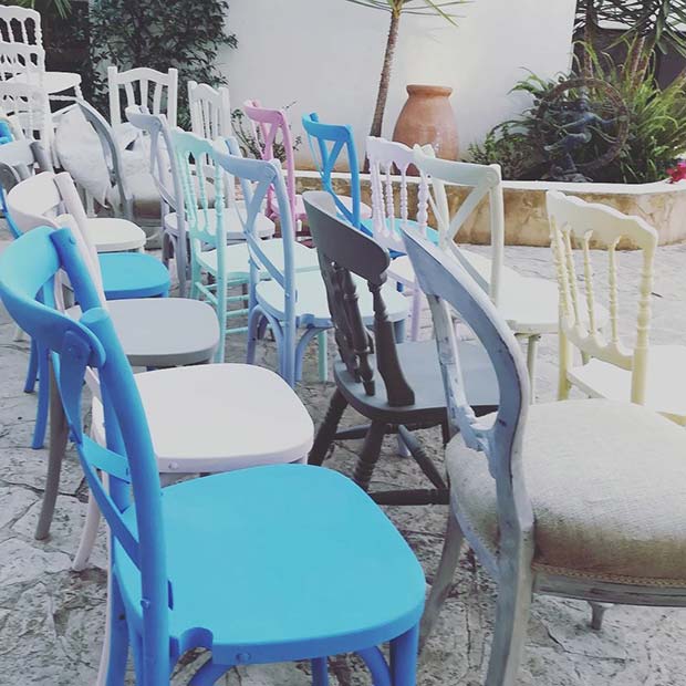 Vibrant Odd Wedding Chairs