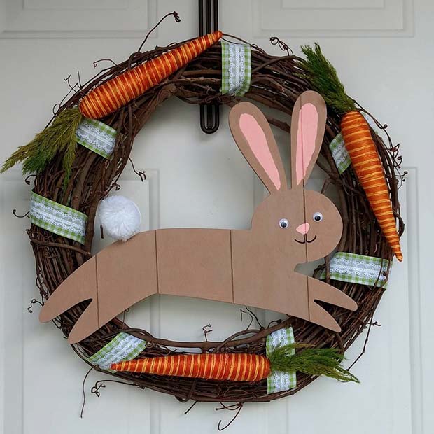Carrot and Rabbit Wreath