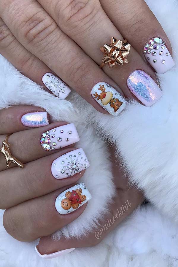 Cute Festive Nails