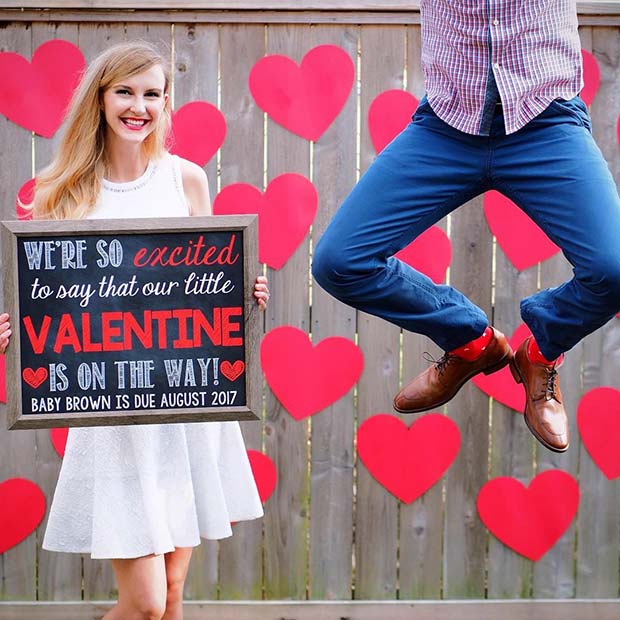 17 Valentine's Day Pregnancy Gender Reveal Party Ideas