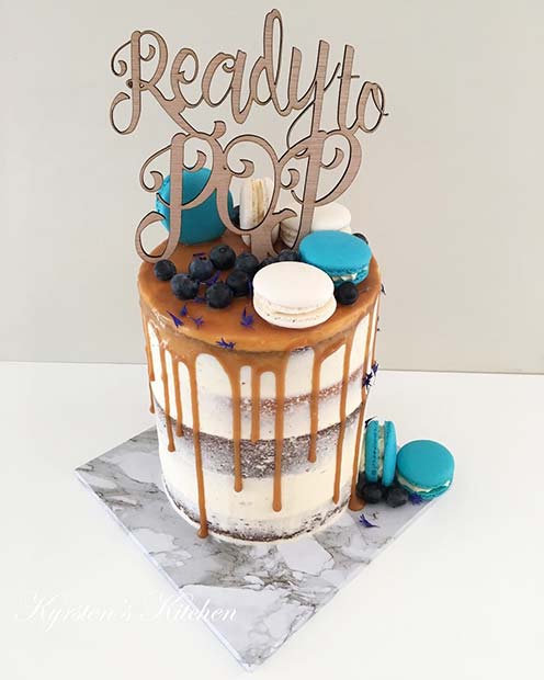 Funny Ready to Pop Baby Shower Cake Idea