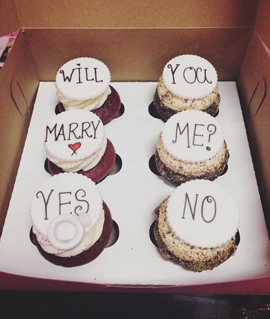 Cute and Funny Cupcake Proposal 