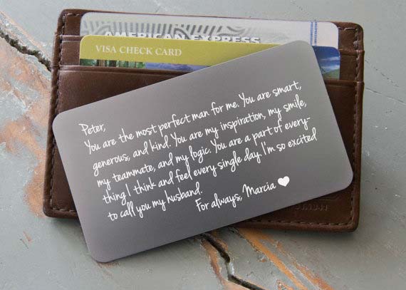 Personalized Wallet Card Gift Idea 