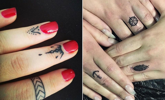 star tattoos on fingers