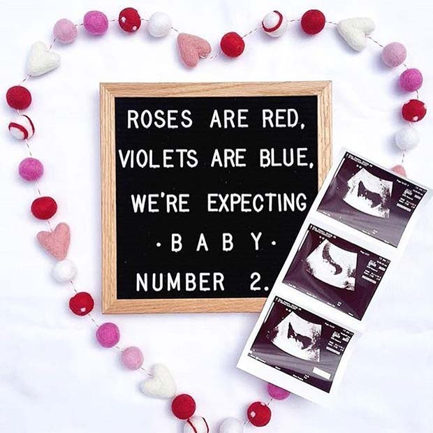 valentines day birth announcement