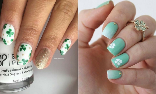 Clover Nail Art for St. Patrick's Day - wide 1