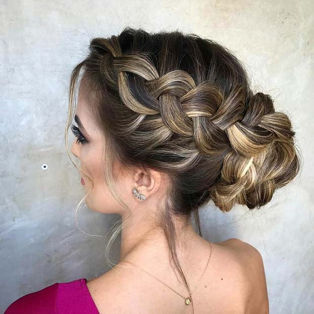 Braided Bun Updo