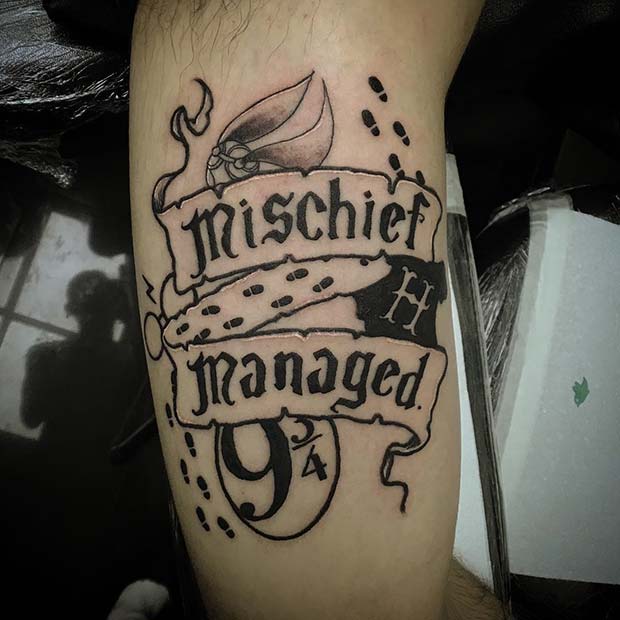 Creative Mischief Managed Tattoo