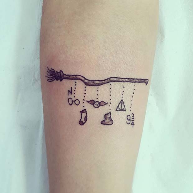 30 Spellbinding Harry Potter Tattoo Designs A Magical Tribute to a  Timeless Saga  100 Tattoos