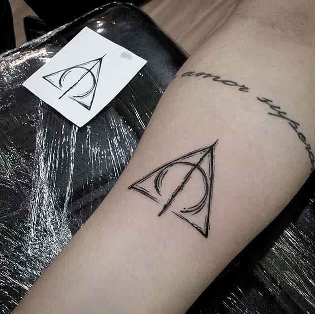 Deathly Hallows Symbol Tattoo Idea