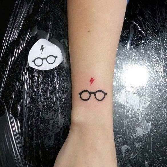 Harry Potter's Glasses and Scar Tattoo Design