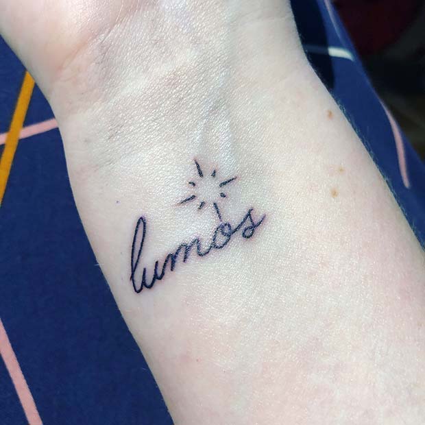 Lumos Spell Tattoo