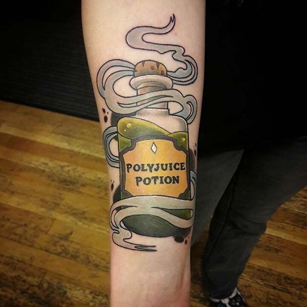 Polyjuice Potion Tattoo Design Idea