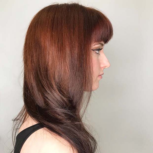 Red Reverse Balayage