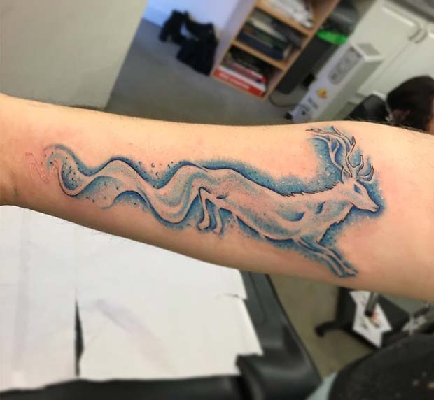 Stag Patronus Tattoo