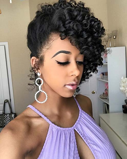 Stunning Updo for Curly Hair