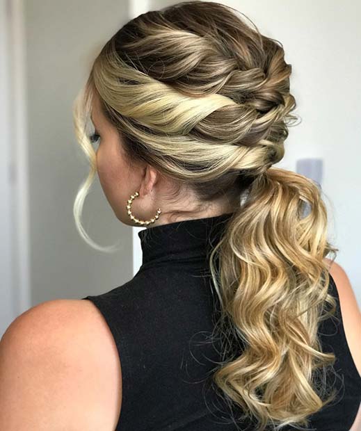 Stylish Ponytail with Twists