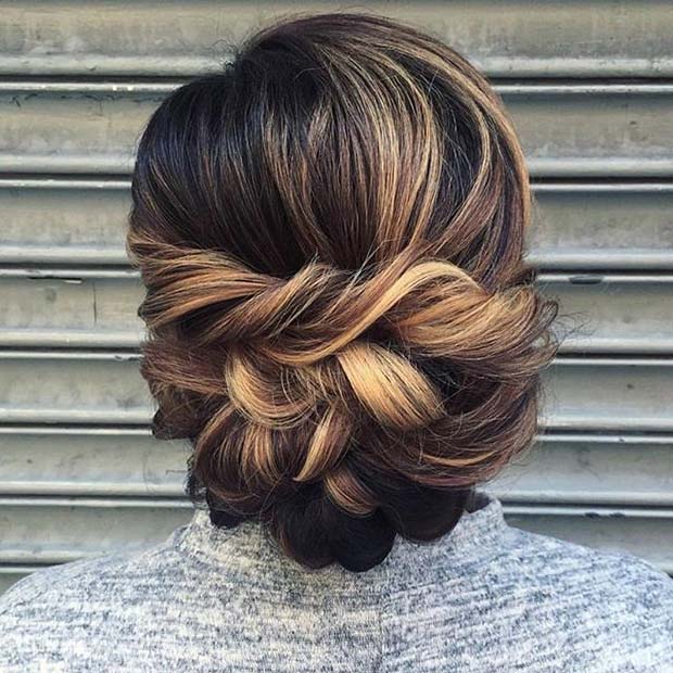 Elegant Twisted Updo 