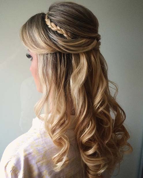 Vintage Glamour Prom Hair Idea