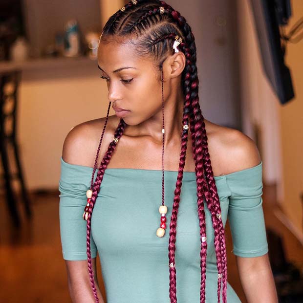 45 Best Ways To Rock Feed In Braids This Season Stayglam 