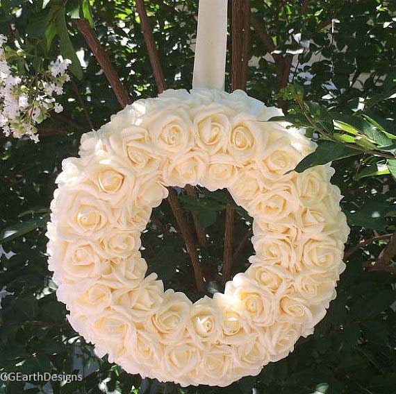 Beautiful Floral Wreath for Bridal Shower