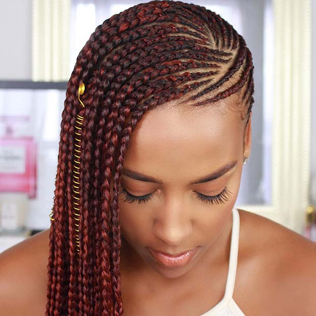 Beautiful Side Lemonade Braids