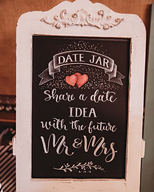 Date Jar Idea for Bridal Shower 