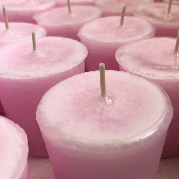Pretty Pink Candles 