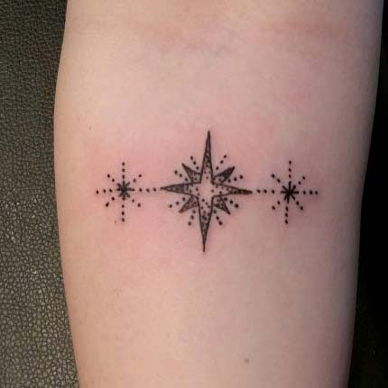 21 Amazing Star Tattoos And Ideas Crazyforus   Three Star Tattoo 