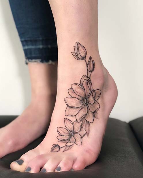 Girls Foot Tattoo Designs | tattoo art gallery