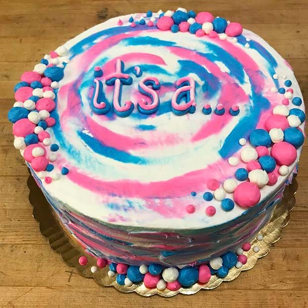 Cute And Fun Gender Reveal Cake Ideas