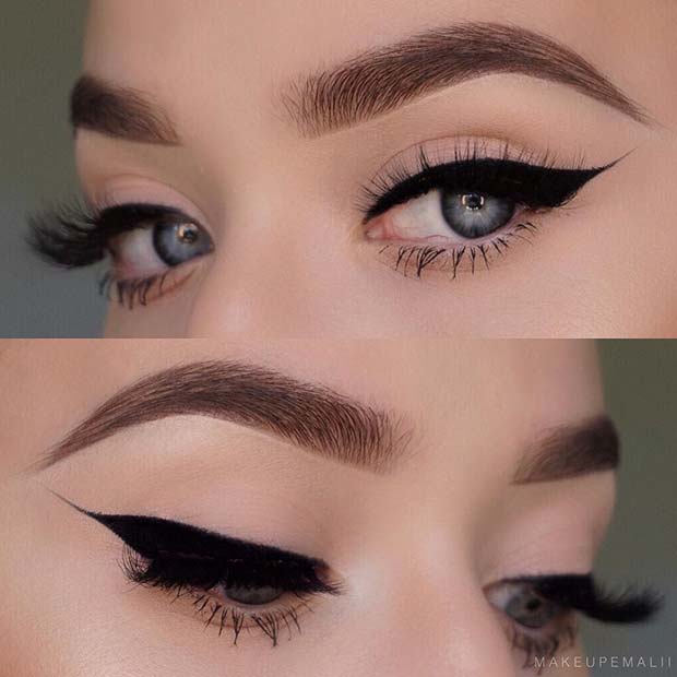 Chic Black Eyeliner Makeup Look 