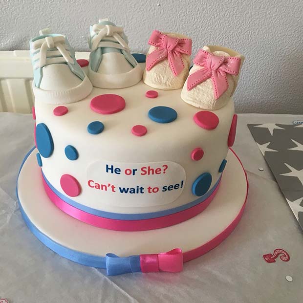 Cute He or She Cake Idea