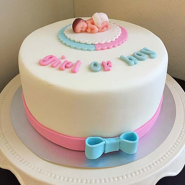 Gender Reveal Sheet Cake Ideas