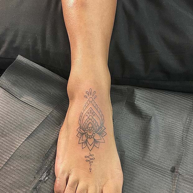 Pretty Foot Tattoo Idea