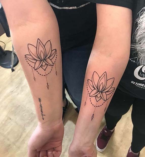 26 Perfectly Sublime Tattoo Designs For Sisters Or Best Friends  Tattoodo