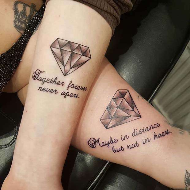 Meaningful Forever Together BFF Tattoos
