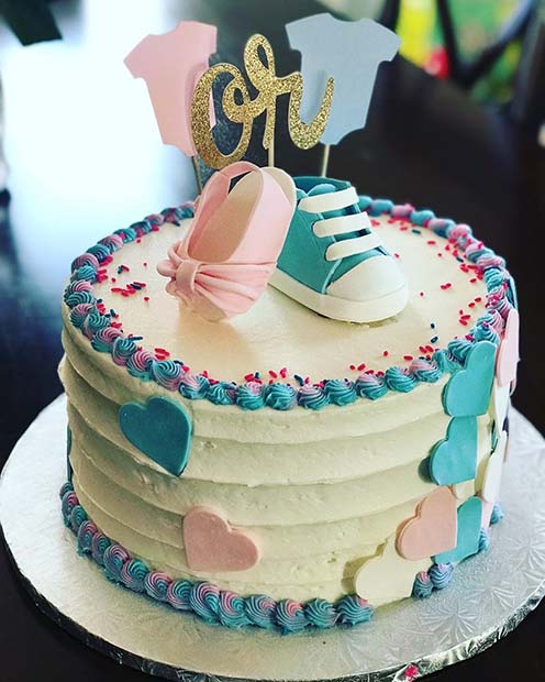 41 Cute and Fun Gender Reveal Cake Ideas | StayGlam